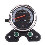 Motorcycle Speedometer Speedometer  Meter Universal Motorcycle Dual Odometer Speedometer  Meter Gear