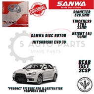 MITSUBISHI EVO X / EVO 10 (REAR) BRAKE DISC ROTOR -BRAND SANWA (330mm)