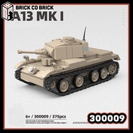 Đồ chơi Lắp ráp Tank A13 MK1 Mô hình Tank Thế Chiến Quân sự Hạng Nhẹ 300009