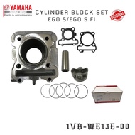 YAMAHA EGO S FI CYLINDER BLOCK SET KIT 1VB-WE13E-00 BLOK WITH GASKET PISTON RINGS 100% ORIGINAL