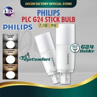 PHILIPS PLC STICK BULB G24 7.5W 9W PLC LED BULB (Daylight / Coolwhite / Warmwhite) Light Bulb Mentol