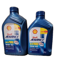 Nhớt shell Advance AX7 10W40 cho xe tay ga shell AX7 10W40 800ml hoặc 1L