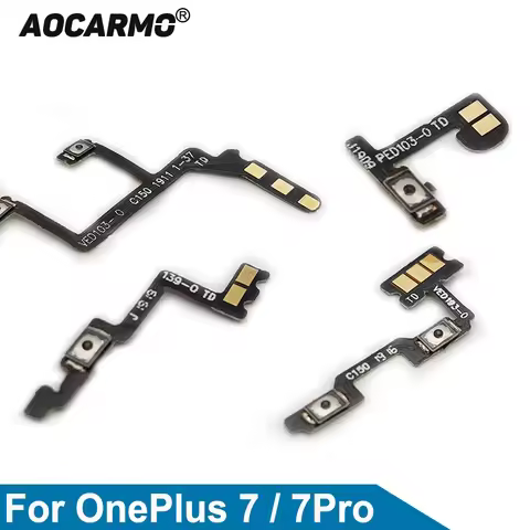 Aocarmo For OnePlus 7 Pro 7Pro Power On/Off Volume Up/Down Button Flex Cable Replacement Part