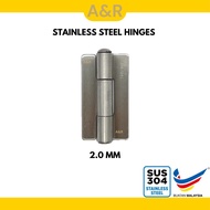 Stainless Steel 304 Hinges / 2.0 Welding Hinges / Engsel Grill / Grill Welding Hinges Butterfly / En