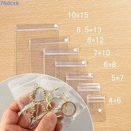 76DCXMY 100pcs Zip Lock Bags Reclosable Gift Packaging Storage Pouches Wide Use Jewelry Bag