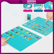 [SONONIA] 36x Wood Dominos Early Learning Wooden Dominos Puzzle for Boys and Girls