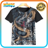 3D Dragon Animal Kids T-Shirt 3D Dragon Dragon Top N3D-07 For Ages 1-12 Years
