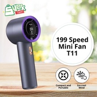 Super Strong 199 Wind Powerful Portable Handheld Fan 13000RPM 199 Speed Adjustable Fan 3000mAh Recha