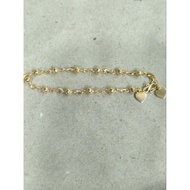 2 gram light gold ball bracelet