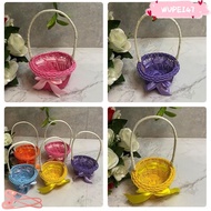 WUPEI47G9 Imitation Rattan Handhold, Handwoven with Handle Weaving Flower Basket,  8 Styles Househol