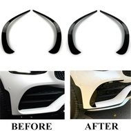 For Mercedes Benz GLC X253  GLC260 GLC300 2020 2021 Car Front Bumper Spoiler Air Vent Outlet ABS Tri