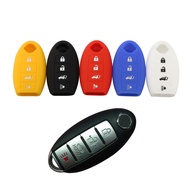 Silica Gel Car 4 Button Key Case Cover Holder for Nissan Qashqai Juke X-Trail Note Almera Altima Serena Remote Key Protector