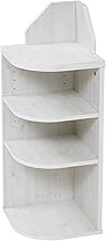 JK Plan FLL-0064-WH Under Counter Storage, Corner Rack, Country Design, Triangle Rack, 3 Tiers, Rack
