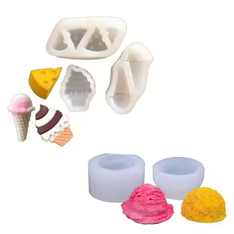 Cheese cone ice cream ball crystal dropper silicone mold aromatherapy gypsum clay cake decoration ch