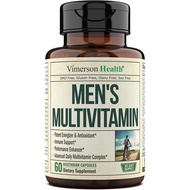 Men's Daily Multimineral Multivitamin Supplement - Vitamins A, C, E, D, B1, B2, B3, B5, B6, B12. Mag