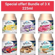 Bundle of 3 Bottles X 225ml Glade automatic spray refill glade refill