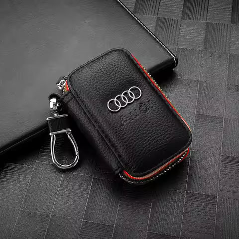Car Key Remote Control Keychain Holder Storage Bag Wallet For Audi Sline A3 A4 A5 A6 A7 A8 TT Q3 Q5 