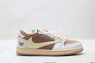 💚Brand New✨Nike Air Jordan 1 x Travis Scott AJ1 倒勾 低幫籃球鞋 板鞋 休閒鞋