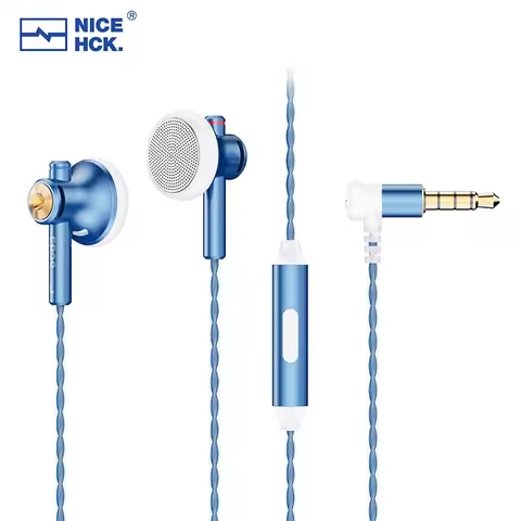 NICEHCK EB2S PRO 3.5/4.4mm Plug Headset HIFI Bass Music Earbud 15.4mm Dynamic Unit Microphone Earpho
