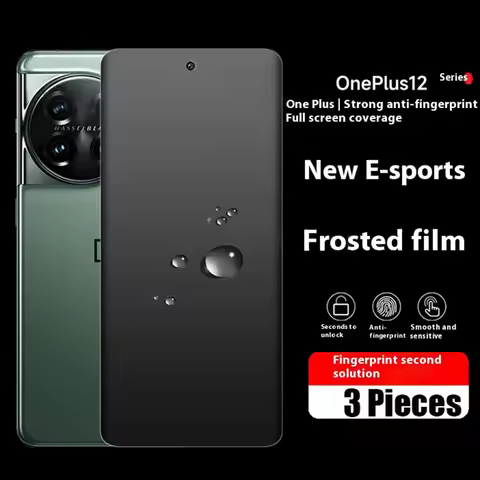 3Pcs Full Cover Matte Hydrogel Film for One Plus OnePlus12 1+12 ONEPLUS12 Screen Protector For OnePl