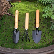 HUGHES Multifunctional Household Handle Rake Potting Soil Scoop Pot Plant Bonsai Tool Sharp-nosed Shovel Flower Shovel Mini Garden Shovel Gardening Shovel Garden Trowel