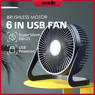 Mini USB Fan Office Portable 6 IN Table Fan Cooling Desktop Silent Fan for Student