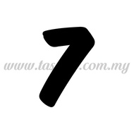 Balloon Sticker - Number "7" - Bold