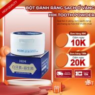 Bột Trắng Răng HIH – Bột Tẩy Răng HIH Brightening Giảm Sâu Răng Khử Mùi Hỗ Trợ Nướu Khỏe Làm Trắng H