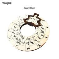 [Tooyful] Wooden Melody Tool, Circle of Fifths Chords Wheel Wooden Chords Wheel Music Transpose Tool