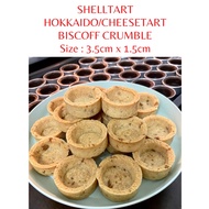 SHELL TART HOKKAIDO 3.5CM BISCOFF CRUMBLE 100PCS