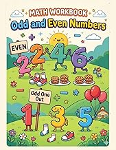 Math Workbook Odd and Even Numbers: Addition and Subtraction Worksheets for Kids 4-8, Math Book for 