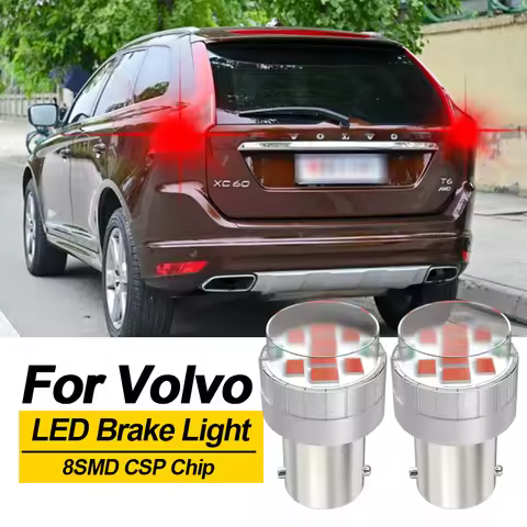 BMTxms 1156 Ba15s P21W BAY15d P21/5W Led Brake Light Canbus Bulbs LED STOP TAIL Lamp For VOLVO C30 V