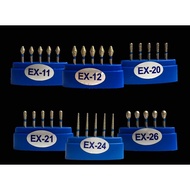 100pcs/set Dental Diamond burs FG EX series EX-11, EX-12, EX-20, EX-21, EX-21EF, EX-21F