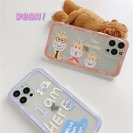 Transparent Cute Deer&amp;Bear Soft Case Samsung A22 A32 A52 A51 A71 A12