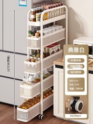 廚房夾縫置物架 極窄縫隙收納櫃多層 冰箱側邊抽拉櫃 蔬果小推車