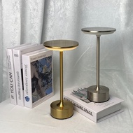 Lampu Meja UFO Induksi Seni Besi Lampu Meja Logam Hiasan Kreatif USB Touch Bar Lampu Malam Lampu Mej