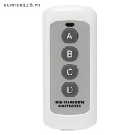 SRVN 1Pc 433MHz 4 Button EV1527 Remote Control Code Wireless Key Transmitter.