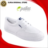PALLAS JAZZ White Canvas Classic School Shoes | Kasut Sekolah Putih Pallas Jazz Original 407-001