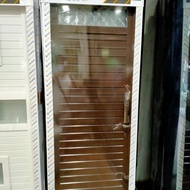 Pintu Kamar Mandi Aluminium Eksklusif Putih Dan Coklat 70X200Cm