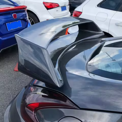 Carbon Fiber Rear Spoiler Amuse Style For Nissan 370Z Z34 2009 On Fiberglass Trunk Wing With Adjusta