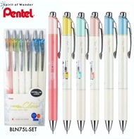 ปากกาเจล Energel Clena ขนาดหัว 0.4 ราคาต่อด้าม หมึกน้ำเงิน และ หมึกแดง แบนด์เพ็นเทล Pentel