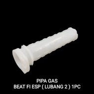 Beat Fi Gas Pipe (Hole 2) - White Sleeve Mica Throttle Iner Gas Right Honda Beat Fi eSP Vario Techno