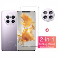 Tempered Glass Full Cover Screen Protector Huawei Mate 50 Pro 40 30 20 P50 P30 Pro+ Lite Glass Film and Camera Lens Film