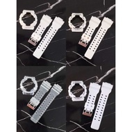G-SHOCK GA100 GD100 GA110 GD110 GA120 GD120 GAX100 GLX100 STRAP AND BEZEL REPLACEMENT MATTE WHITE
