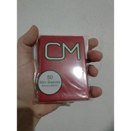 Cm TCG Card Sleeve 62x89 Mini Size 50 Sleeves VG Yugioh Red