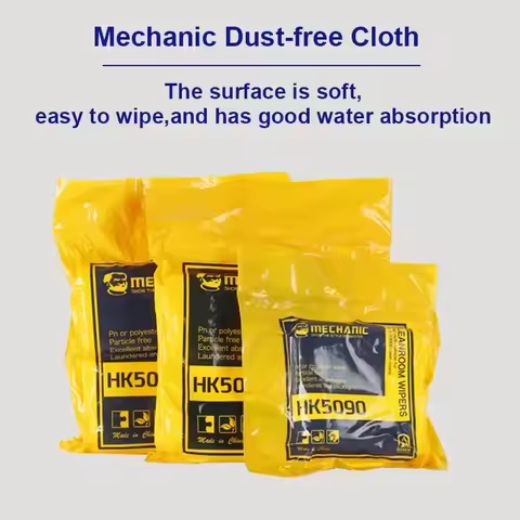 MECHANIC HK5090 Dust Free Cloth 4 inch 10*10cm Super Soft LCD Screen Cleanroom Wiper for Mobile Phon