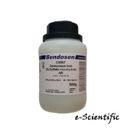 Ammonium Iron 2 Sulfate 6H2O | Ammonium Iron (II) Sulfate Hexahydrate AR, 500g, BENDOSEN
