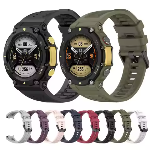 silicone Sport strap for Huami Amazfit T-Rex 2 Smart watch Replacement Original Bracelet band for Am