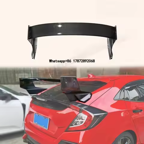 For 17 Onwards Civic Type R FK8 Type M Rear Spoiler Carbon Fiber