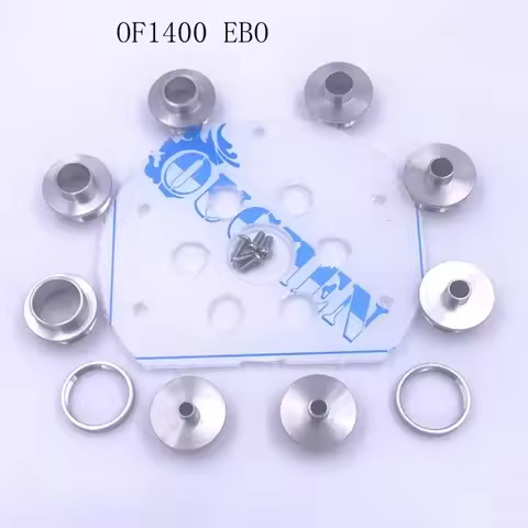 Stainless Steel Router Template Guide Bushings With Drilled Holes+Round Base Plate For Festool OF140